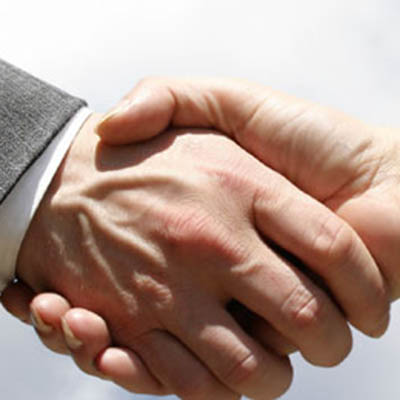 Image of shaking hands